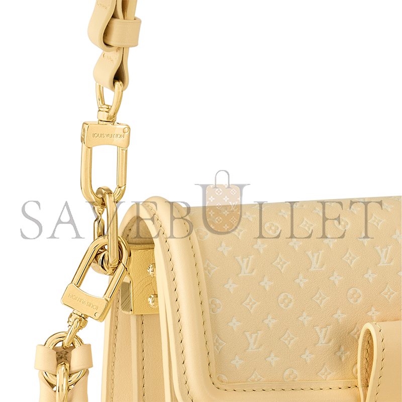 l0*is V*t0n dauphine cow leather daphne crossbody bag yellow m22276 (25*17*10.5cm)